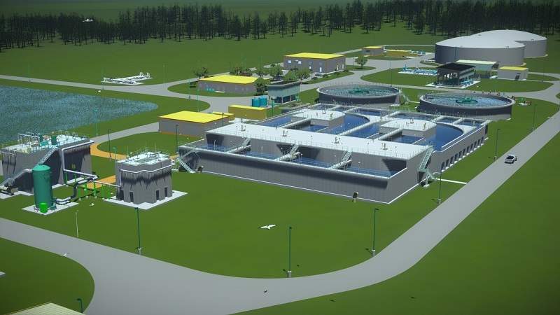 Rendering of the Greenland Water Reclamation Facility